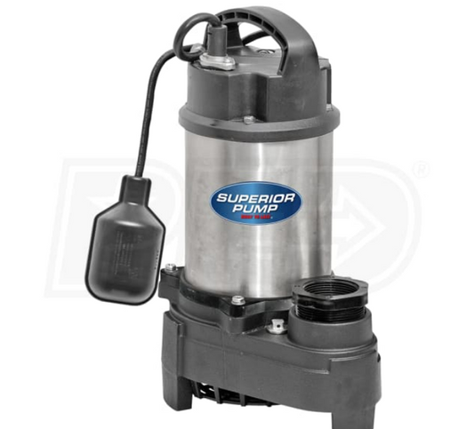 SUPERIOR PUMP 1/2 HP SS SUMP PUMP