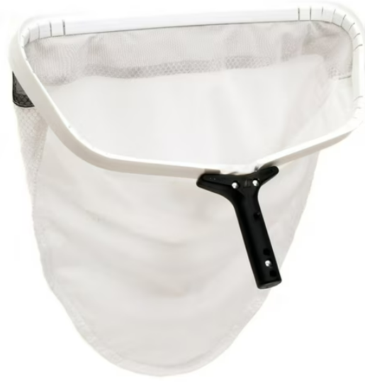 White Pool Rake with White Leading Edge