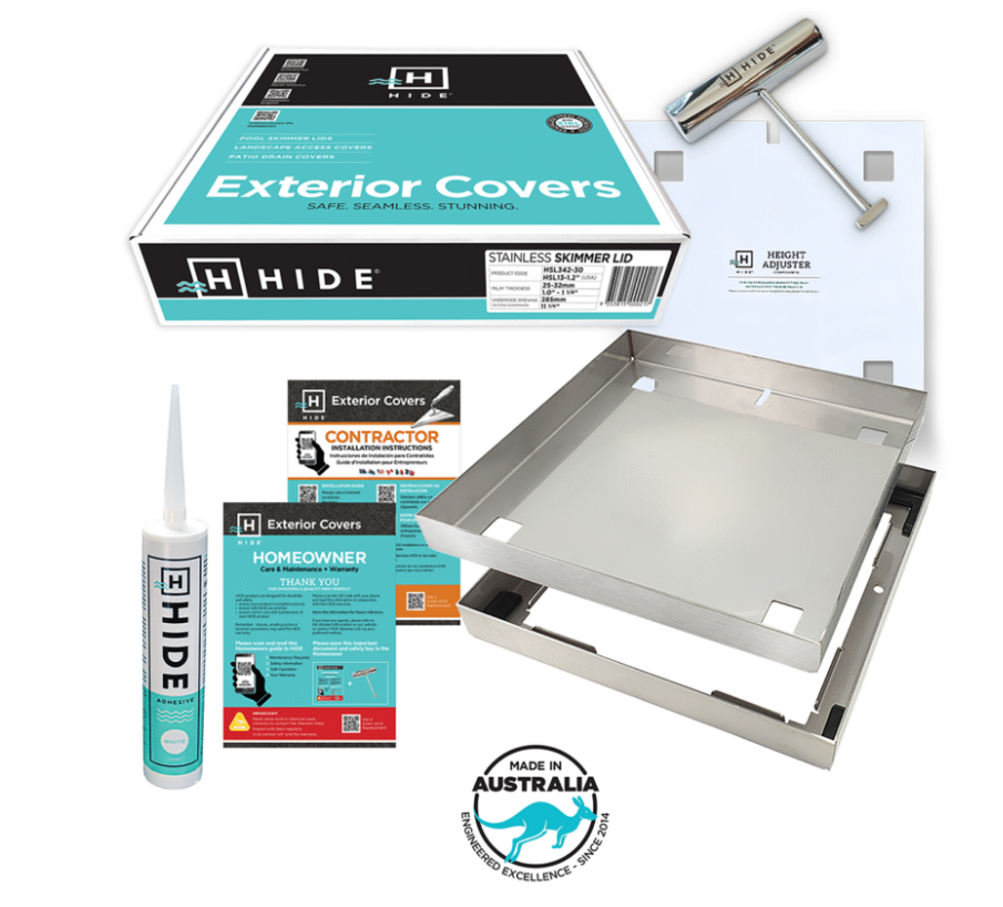12” Hide Skimmer Lid & Access Cover Kit - 1.2" Depth